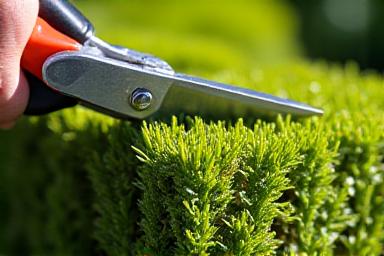 Hedge Trimming with Shears